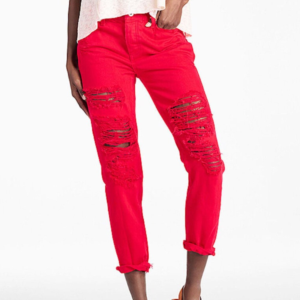 Lucky Brand Sienna Slim Boyfriend Cropped Jeans